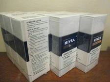 Lot of 12 NIVEA Men Sensitive Lotion, SPF4 moisturizes & protects 2.5 oz 9/13