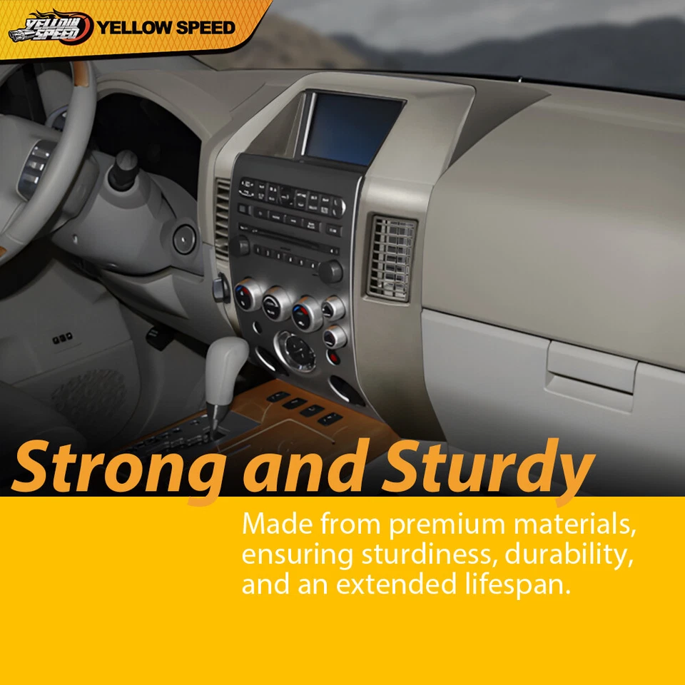 Ajuste para Infiniti QX56 2004-2007 tablero central radio bisel panel de instrumentos gris Foto 2 de 4