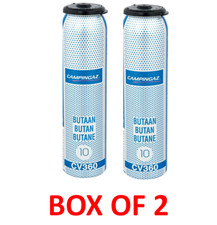 Box of 2 campingaz CV360 resealable butane Disposable gas cartridges