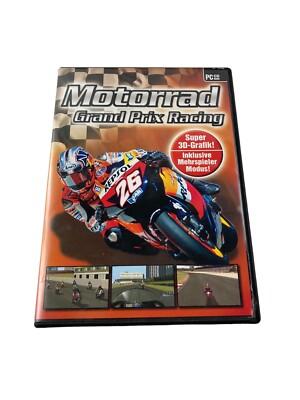Motorrad Grand Prix Racing PC CD-ROM Retro Spiel 3D-Grafik Multiplayer