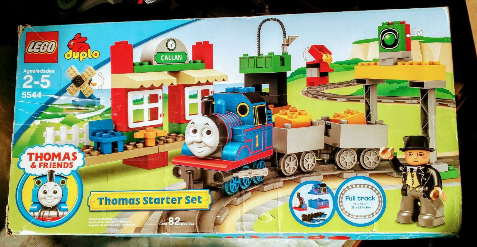 THOMAS AND FRIENDS | LEGO Duplo Train Thomas 5544 Starter Set Toy review -  YouTube, image size:1600x829