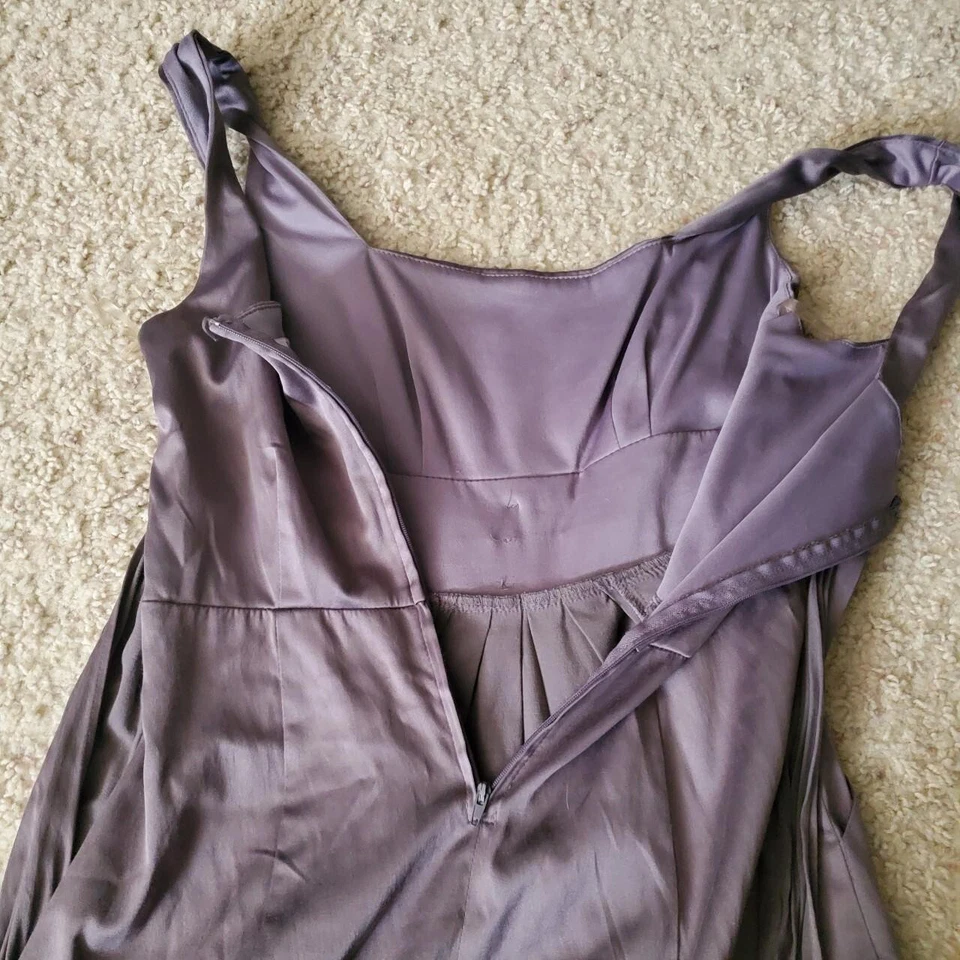 Wishes Wishes Wishes Vtg Grey Cocktail Babydoll Dress Size 7 Gently Used Y2K - Image 3 of 4