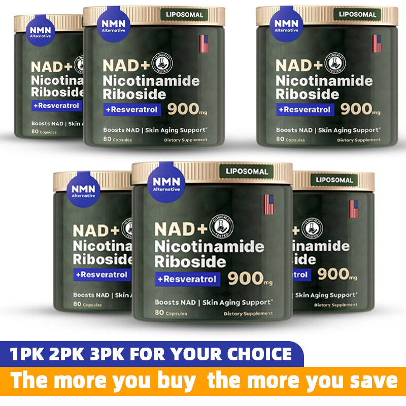 NAD+ Supplement for Anti-Aging Energy Focus - Nicotinamide Riboside Resveratrol