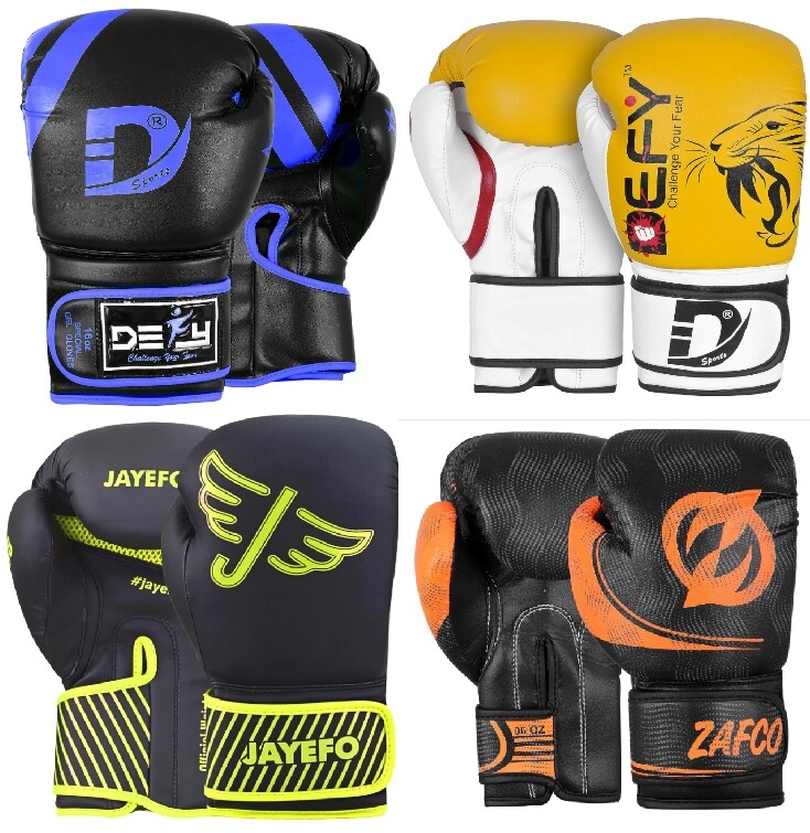 Boxing Gloves 16 oz leather 14 oz 12 oz 10 oz for kids sparring