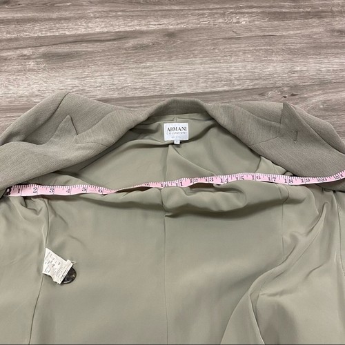 Armani Taupe/Grey Blazer Size 8 - Picture 3 of 6