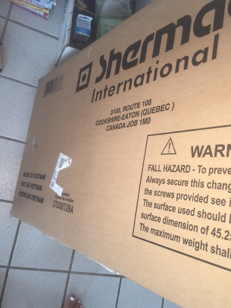 shermag international expresso changing topper eBay