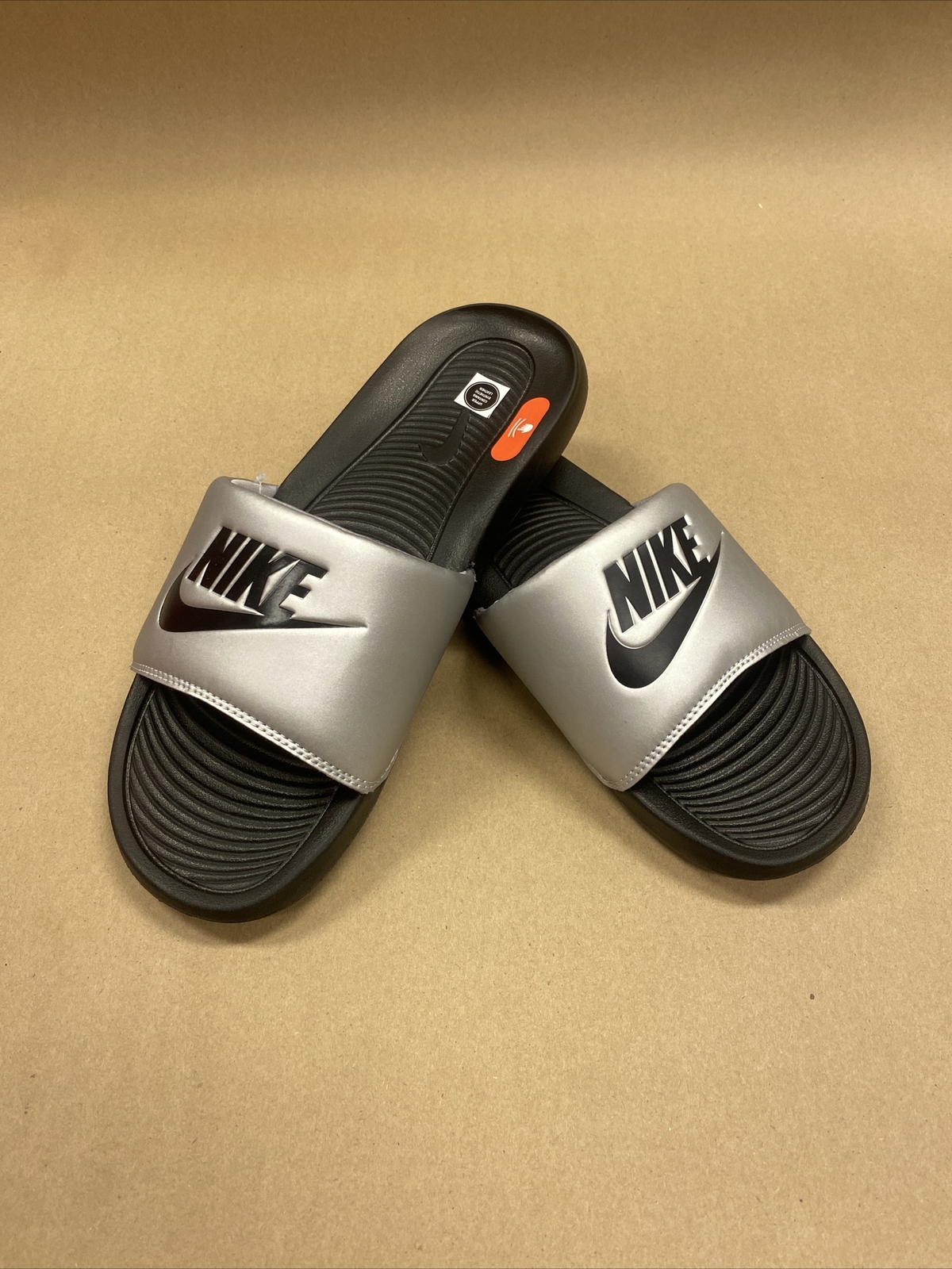 Nike Victoria One Slide - Metallic Grey - Size 11 | eBay