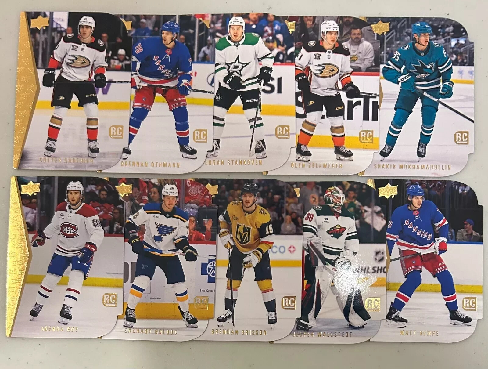 2024-25 UD Series 1 - Rookie Die Cut - Complete Set #RDT-1 to #RDT-10 ...