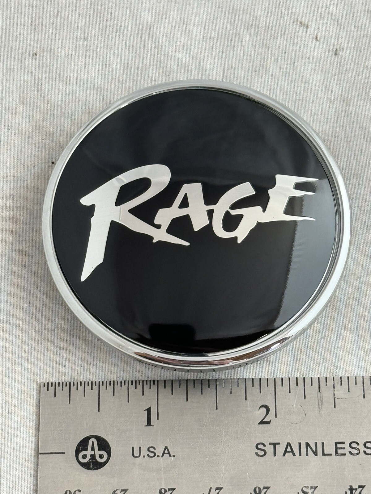 RAGE React Custom Wheels Chrome Snap-In Wheel Rim Hub Cover Center Cap C-287-image