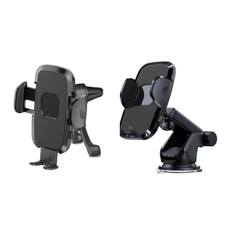 360° Rotating Car Phone Holder with Suction Cup and Secure Locking Mount-image