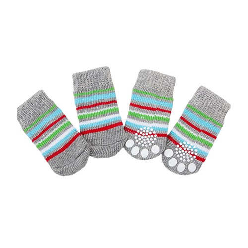 Dog Socks Non-Slip Grip Slip Anti-Skid S M L - Puppy Cat Pet Shoes Slippers AU - Picture 20 of 36