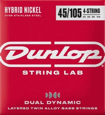 DUNLOP Dual Dynamic Hybride Nickel Basse 4-Cordes 45/105 - Photo 1/2