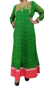 georgette anarkali kurtis