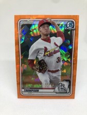 2020 Bowman Chrome Sapphire Zack Thompson #BCP-6 Orange Refractor /75 Cardinals