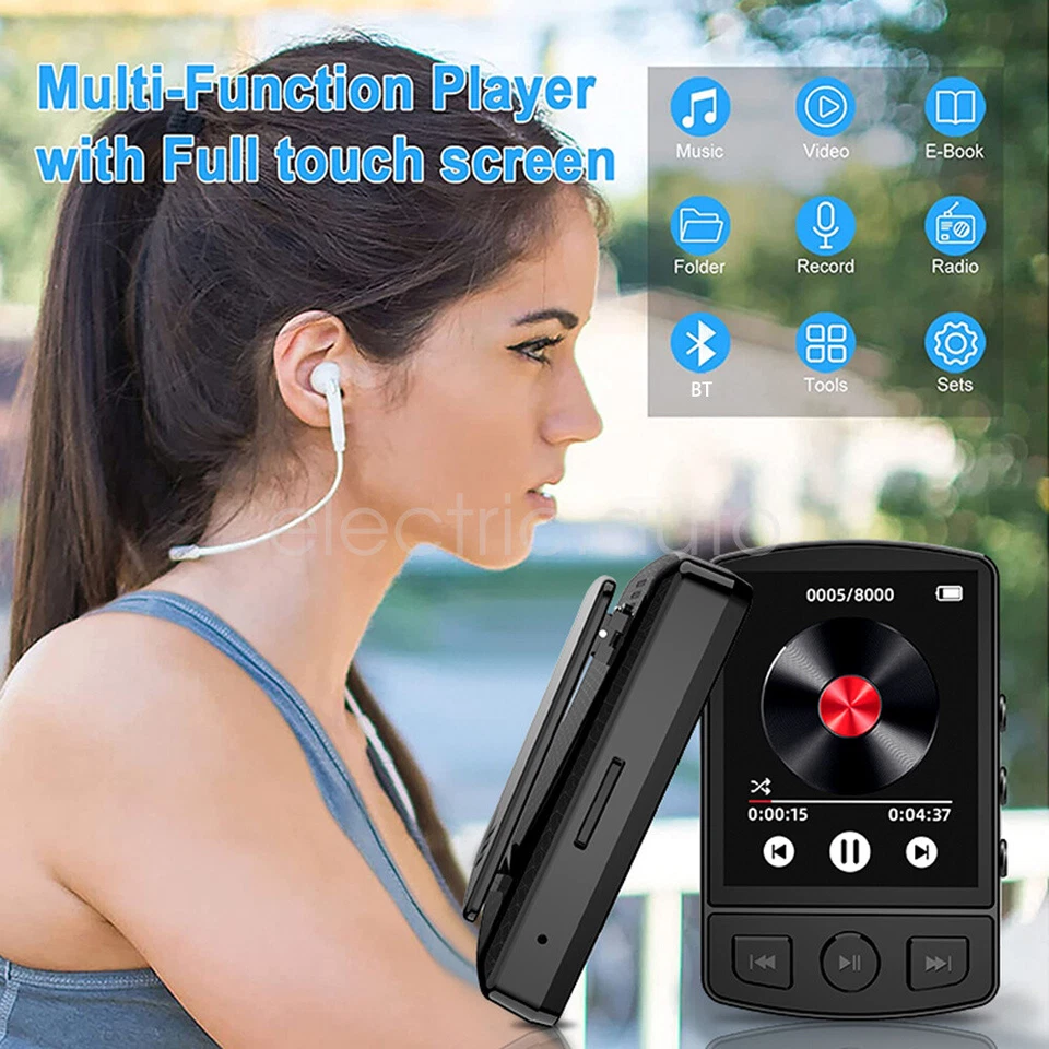 32GB Card MP3 Player HiFi Lossless Sound Bluetooth Clip Music Speaker FM Radio - Image 3 of 4