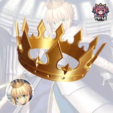 Anime Fate/Stay Night Saber Crown FGO Cosplay Prop Headwear Ornament Accessories