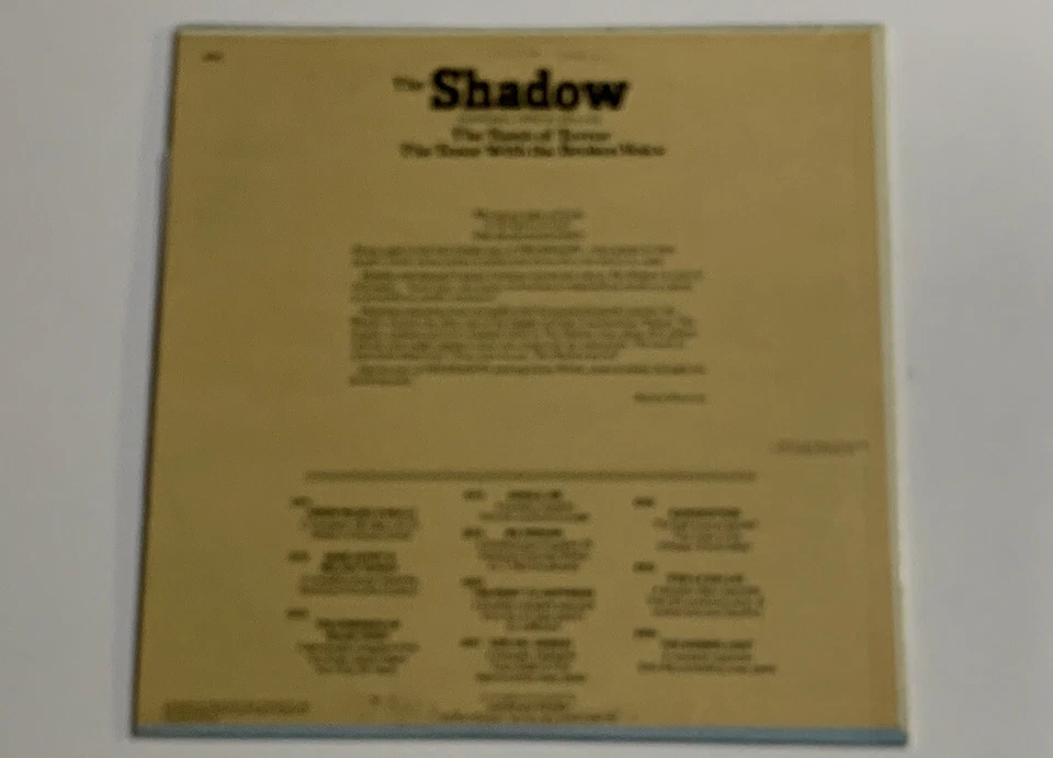 The Shadow Starring Orson Welles Orig Radio Broadcast 1977 Golden Age GA-5001 — 第 2/4 张图片