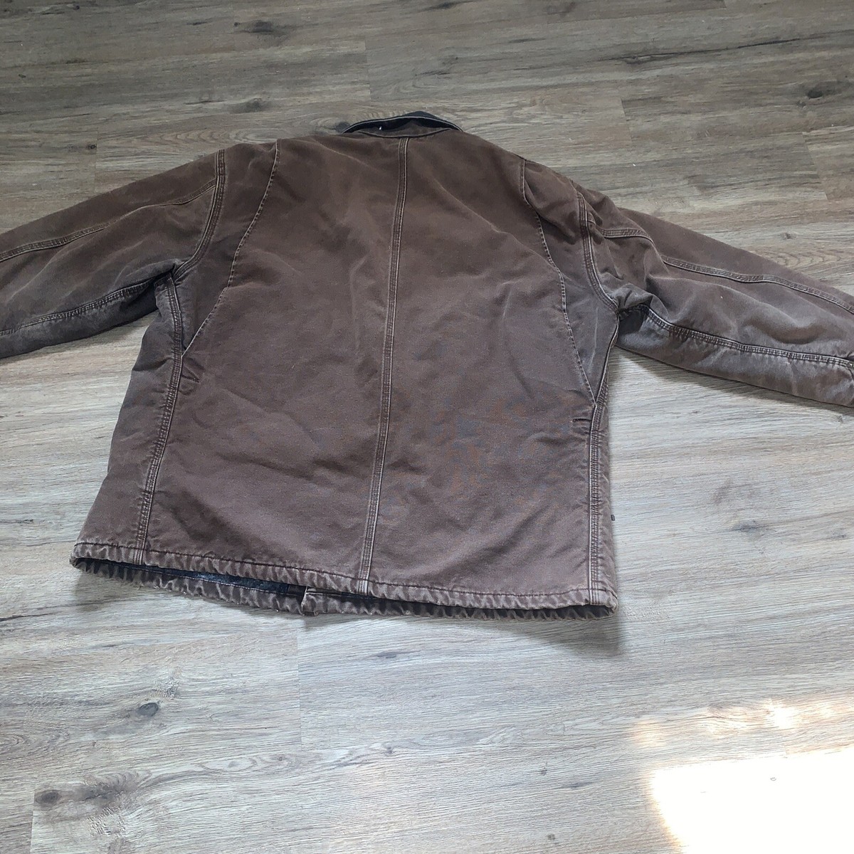 Vintage Carhartt C02 DKB Brown Blanket Lined Chore Jacket