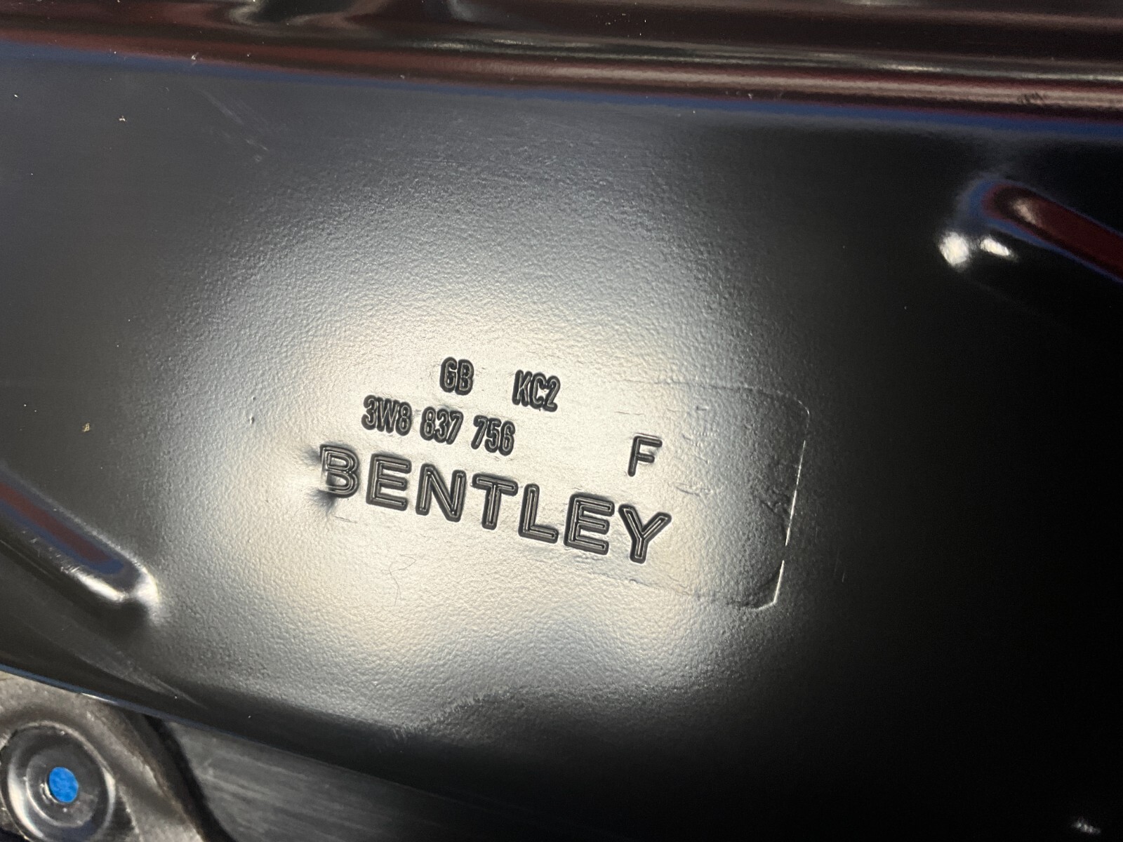 2003-2009 BENTLEY CONTINENTAL GTC FRONT RIGHT PASSENGER SIDE DOOR SHELL RED OEM