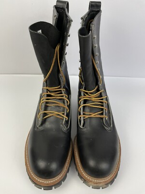 Red Wing 2210 Steel Toe Black Lineman Pole Climber Boots  display picture 2