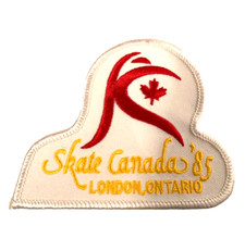 Patch Ice Skating Figure Skate Vintage Canada London Ontario 1985