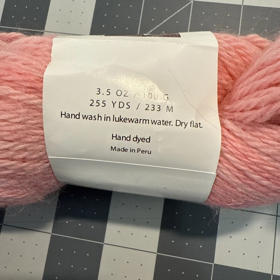 Shibui Knits Baby Alpaca DK Color 1765 Lote 8108 Rosa Descatalogado 255yds Foto 3 de 4
