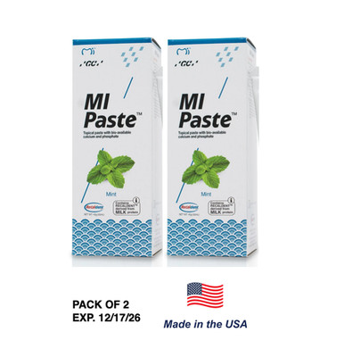 (2 Pack) GC MI Paste Topical Tooth Cream, Mint Flavor (Fluoride Free)
