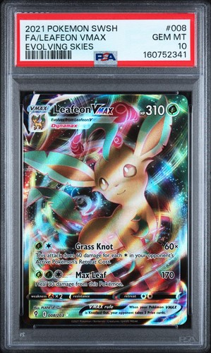 Leafeon VMAX graded PSA 10 for sale on eBay