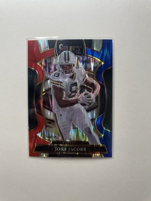 Josh Jacobs Shock Red Blue Parallel Select 2025 Green Bay Packers