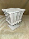 Vintage Milk Glass 5.75” Pedestal Base Urn Planter Twisted Ribbon Border — photo 9