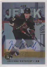 2021 Upper Deck Fleer Ultra Rookies Silver Rainbow Foil Jan Jenik #246 Auto 11od