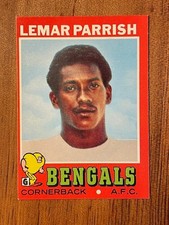 1971 TOPPS LEMAR PARRISH ROOKIE RC #233 - nice card. rookie card picture