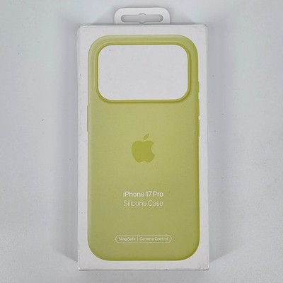 OEM Apple iPhone 17 Pro Silicone Case with MagSafe   Neon Yellow