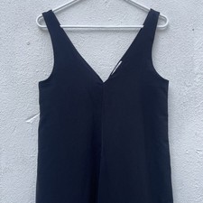 LTB Column Dress Womens Small 36 Black Full Length Gown Sleeveless Layered