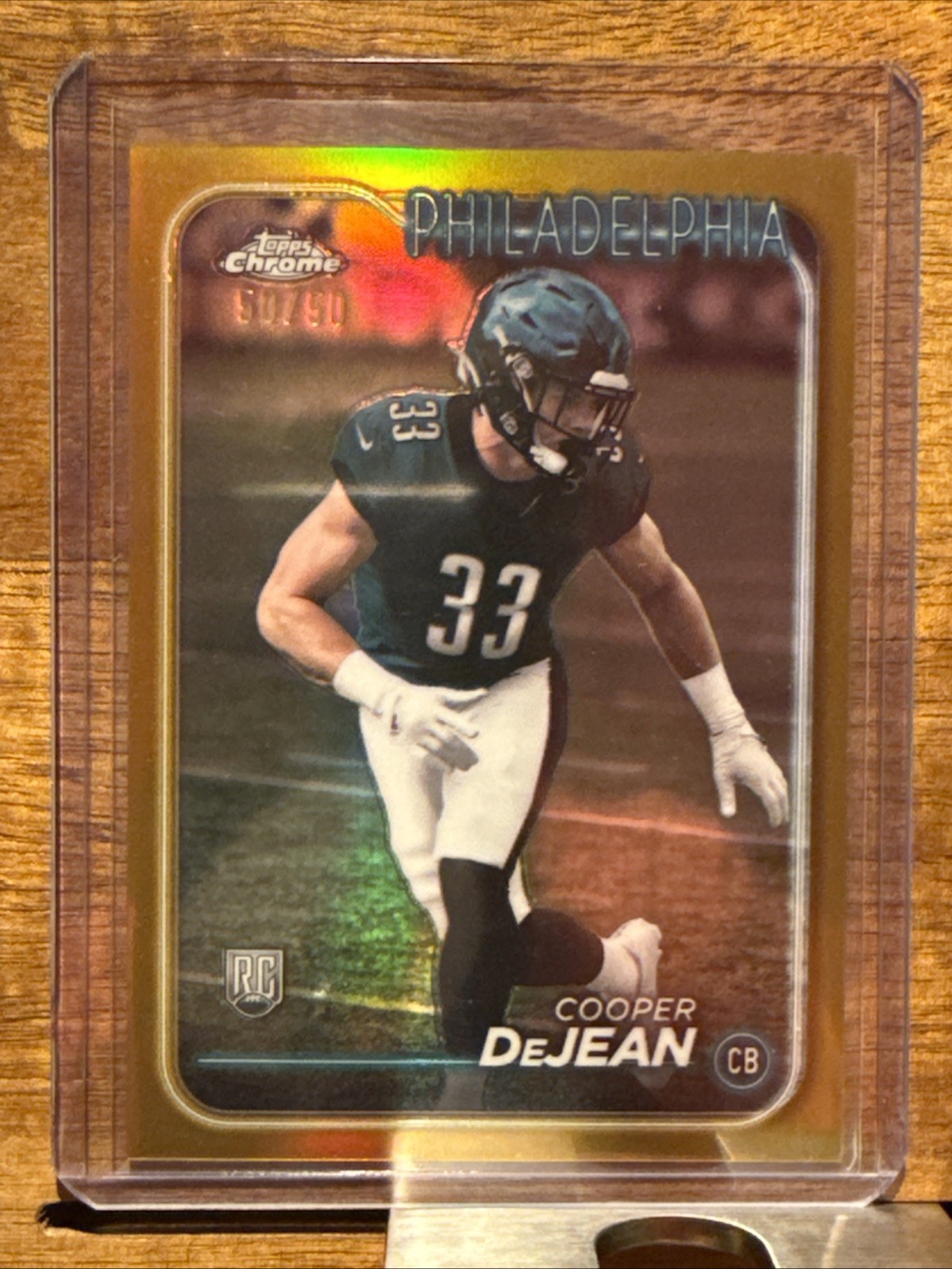 2024 Topps Chrome - Rookies Cooper DeJean #232 Gold Refractor 50/50!!!! (RC)