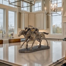 The Chase - Horse Racing Art Sculpture Abstract Home/Room Décor