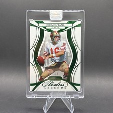2025 Flawless Joe Montana 1/5 Flawless Legends Green Emerald 49ers
