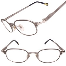High-End Optical Rectangle Clear Lens Glasses Optical Frame Silver