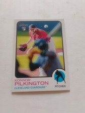 Konnor Pilkington Rookie RC 2022 Topps Heritage Base #633 Cleveland Guardians