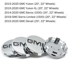 Set of 4 Wheel Rim Center Hub Caps For Sierra Yukon Denali 83MM 3.25" 20942032