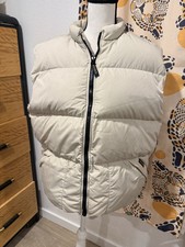 Woolrich Men's Down Filled Puffer Vest Size Large, Blue, Made in USA, Full Zip