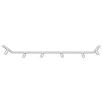 Rail Schienensystem Komplettset 6X GU10 Spots Schwenkbar U-Form Weiß 4,5 M