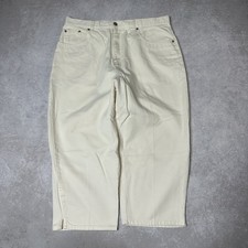 Galton Jeanswear Womens White Capri Jeans W34xL21