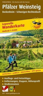 Palatinate Wine Trail, hiking map 1:25,000 (Map) (UK IMPORT)