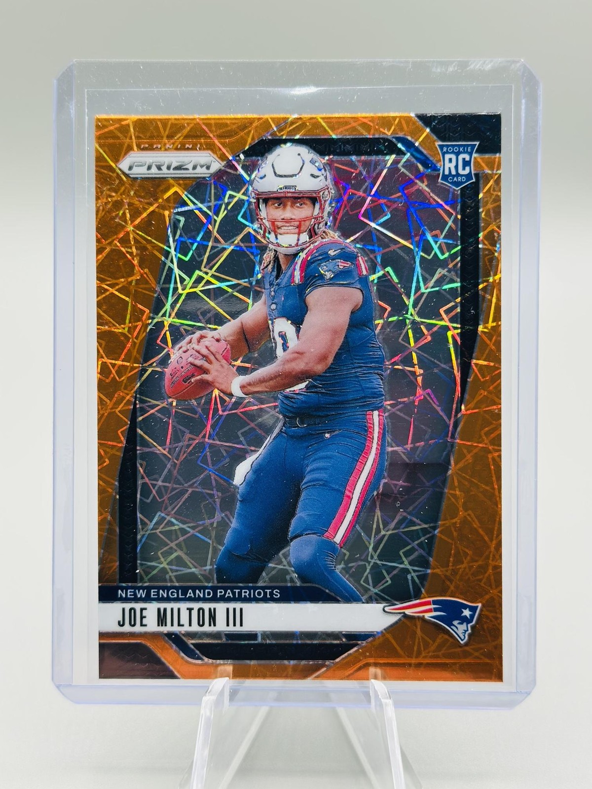 2024 Panini Prizm Joe Milton III Lazer New England Patriots #354