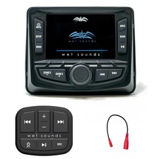 Wet Sounds Marine Digital Media Receiver Mini Transom Remote with 25' Cable