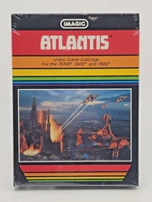 Atari 2600 Boxed Video Game - Atlantis (Black Box) - Imagic - Sealed