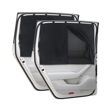 Car Window Shades, 2 PCS Magnetic Double Layer Auto Sun Shade for Side Window...