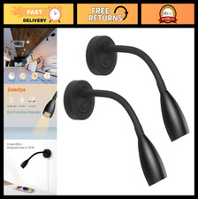 12V Dimmable LED Reading Light 2-Pack, USB Charger Flexible Neck Lamp for RV, Ca