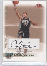 2003-04 Fleer Focus Anniversary Gold Auto 37/50 Dahntay Jones #AGA-DJ Auto 1b8